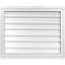Ekena Millwork Vertical Surface Mount PVC Gable Vnt: Non-Functional, w/2"W x 1-1/2"H, Brickmould Frame, 30"W x 24"H GVPVE30X2402SN - alternate 1